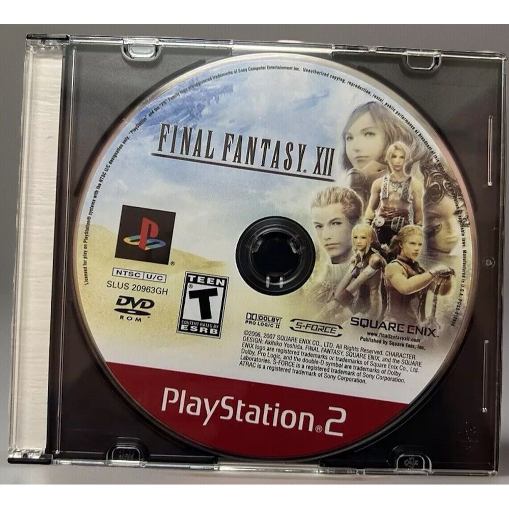 Final Fantasy XII Greatest Hits  (Sony PlayStation 2, 2006) Tested With Manual